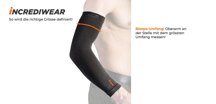Hier sehen Sie das Produkt Arm Sleeve aus der Kategorie "entzündungshemmende Regenerationsbandagen".  