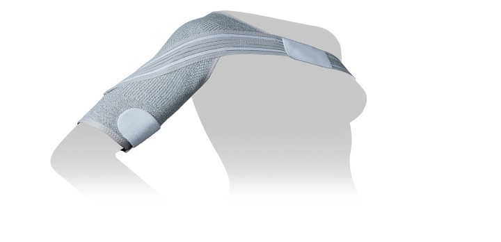 Hier sehen Sie das Produkt Shoulder Brace | grau  aus der Kategorie Entzündungshemmende Regenerationsbandagen. Ein Artikel erhältlich bei MTR Equipments.