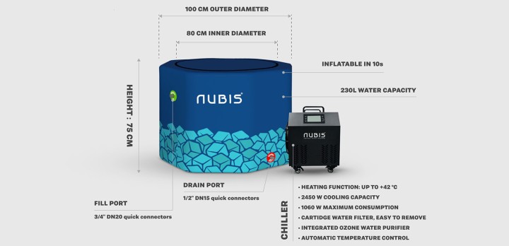Hier sehen Sie das Produkt Nubis Chiller | Kühlgerät | für 1-2 Wannen in der Kategorie Eisbäder/SPORT im MTR Equipments Onlineshop