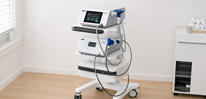 Kombi-Profi-Cart MED Gerätewagen für radiale und fokussierte Stosswellentherapie