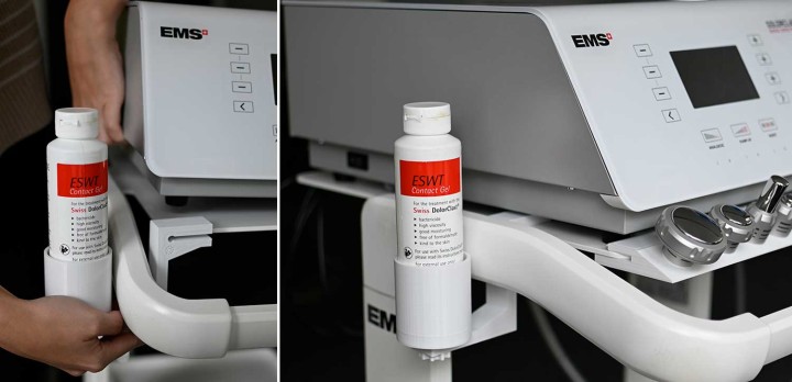 Hier sehen Sie das Produkt SwissDolorClast® - Gel-Halterung aus der Kategorie Stosswellentherapie. Ein Artikel erhältlich bei MTR Equipments.