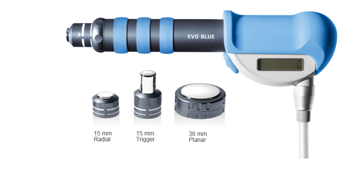 Hier sehen Sie das Produkt Swiss DolorClast - Handstück-Set EVO Blue aus der Kategorie . Ein Artikel erhältlich bei MTR Equipments.