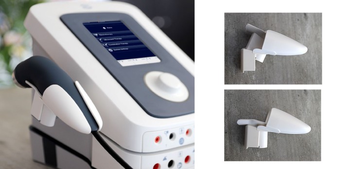 Hier sehen Sie das Produkt Sonopuls Fallschutzhalterung für Ultraschallköpfe aus der Kategorie Ultraschalltherapie. Ein Artikel erhältlich bei MTR Equipments.