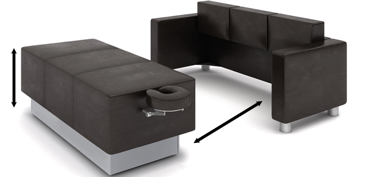Hier sehen Sie das Produkt MLW Transform | Couch & Liege aus der Kategorie Wellnessliegen. Ein Artikel erhältlich bei MTR Equipments.