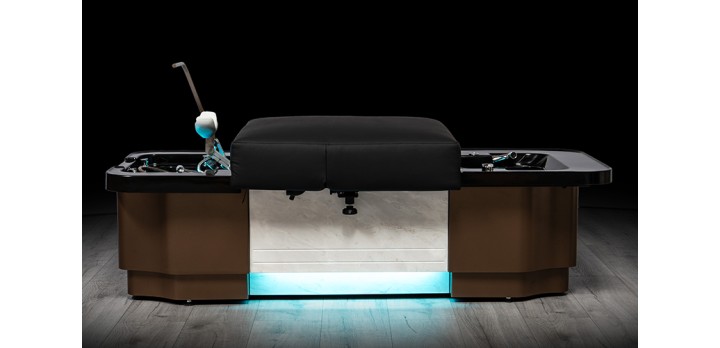 Hier sehen Sie das ZenFusion Flow-System, eine Wellnessmassageliege mit integriertem Head Spa und Foot Spa aus der Kategorie Spa/Spezialliegen. Ein Produkt aus dem MTR Equipments Online Shop.
