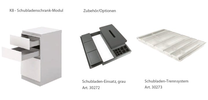 Hier sehen Sie das Produkt K8 Sideboard mit 3 Modulen aus der Kategorie Möbel-Kombinationen. Ein Artikel erhältlich bei MTR Equipments.